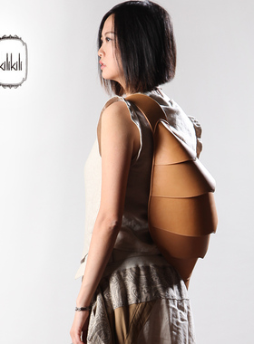 kilikili原创「昆虫记」个性复古胸包真皮单肩斜挎包牛皮斜挎包