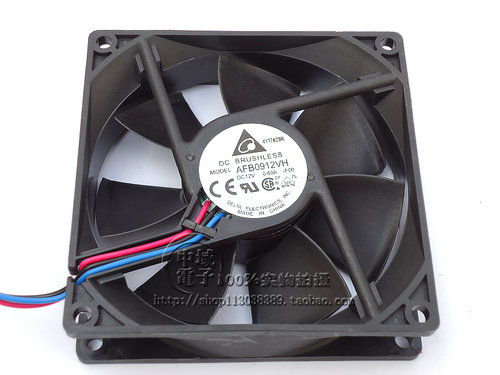 原装台达 9025 9cm机箱电源大风量风扇12V 0.6A AFB0912VH 双滚珠