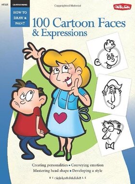 【预售】Cartooning: 100 Cartoon Faces & Expressions