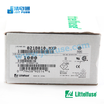 慢断5*20力特玻璃保险丝0218010.MXP不带引线250V10A保险管