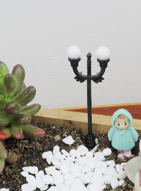 多肉微景观装饰品小摆件DIY材料盆栽迷你仿真路灯仿古小路灯