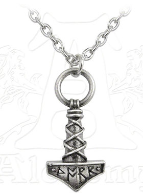 Alchemy P696 Thor's Hammer Amulet雷神之锤哥特维京护身符项链
