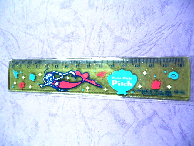 Pink Hanamori pearl mermaid ruler