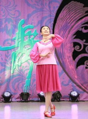 红草莞儿原创广场舞服 立华 昨夜桃花开 34211浅粉+54213玫粉包邮