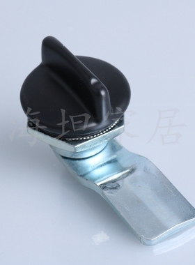 海坦 电柜箱MS715-2转舌锁 MS705-3C-4锁 黑色旋钮锁铁皮柜圆柱锁