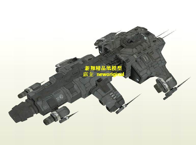 科幻概念宇宙战舰太空 星战前夜EVE Online 加达理飞船外星船模型