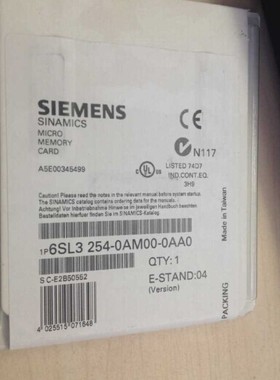 全新 西门子ET200其它附件 6SL3 254-0AM00-0AA0  现货