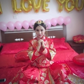 秀禾服龙凤褂中式 刺绣奢华复古结婚敬酒服出租 婚礼新娘新郎大码