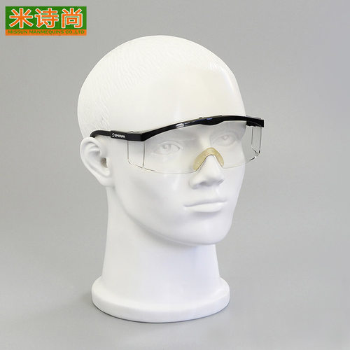 玻璃钢石膏像眼镜展示架头模 树脂 假人头 模特头 西方脸型 耳机