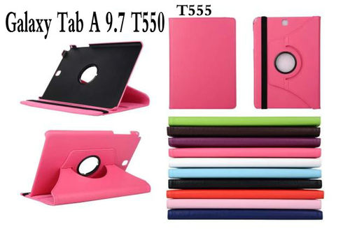 适用三星Galaxy Tab A 9.7寸SM-T550旋转皮套保护套t555C保护外壳