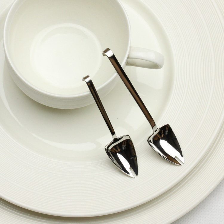 Germany ZIEHER 304 Stainless steel Special-shaped triangle Rundlet Spoon fork coffee Dessert Condiment Spoon forkin the Tableware , Tableware , Western spoon  category - from Buy2taobao.com to provide professional Taobao agent buy service