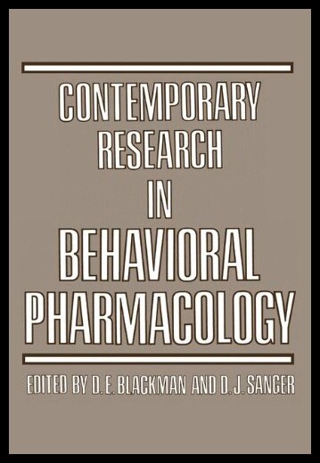 【预售】Contemporary Research in Behavioral Pharmacology