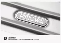 Склейка с логотипом Rimowa Metal Luggage, чтобы отправить набор наборов Rimeri Earth Free Dropping