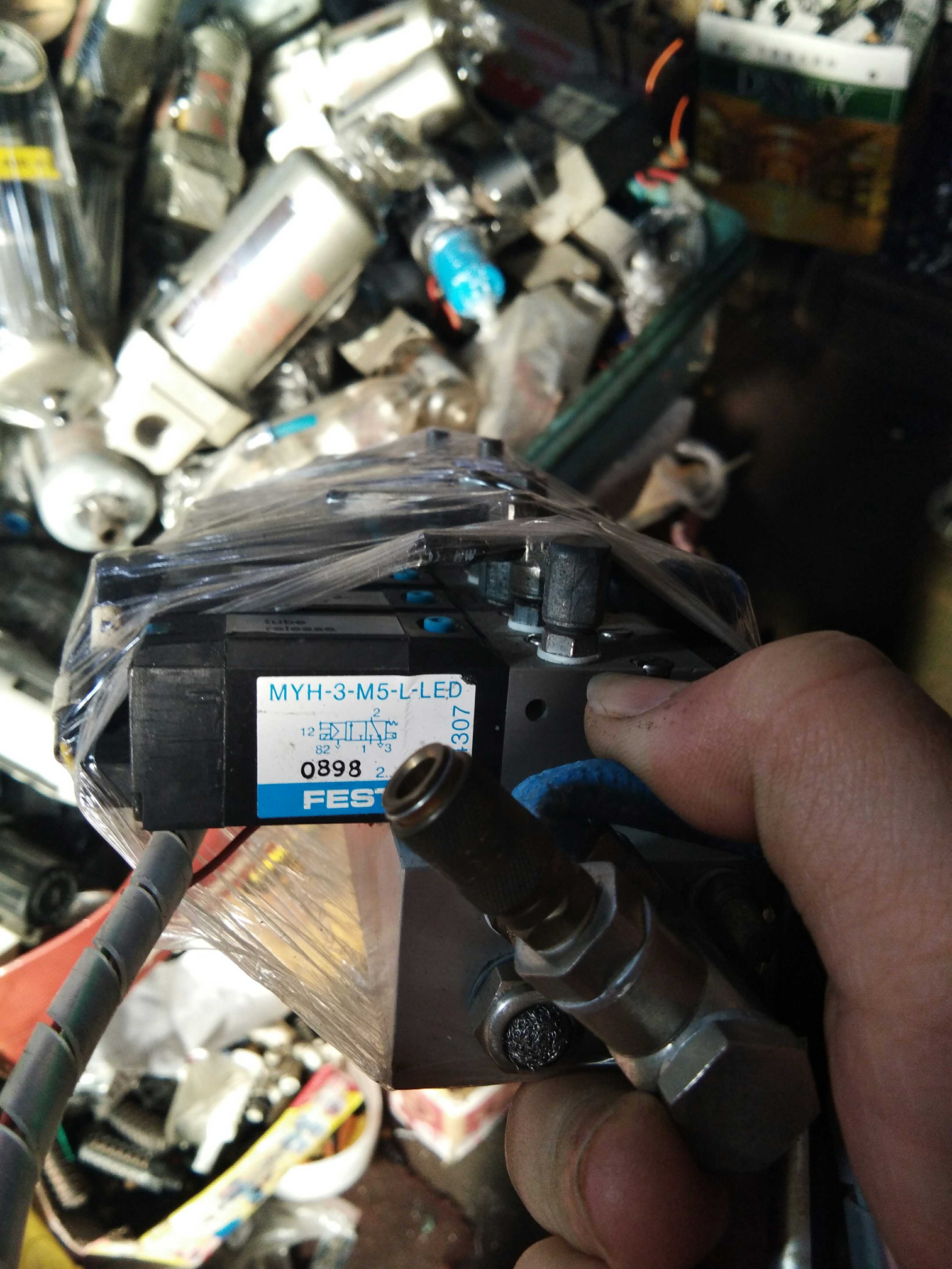 FESTO MYH-3-M5-L电磁阀 DC24V 拆机件 34307 34309