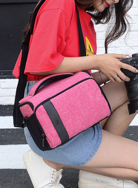 佳能700D 750D 70D 80D尼康D90单反相机包斜跨单肩单反摄影包男女