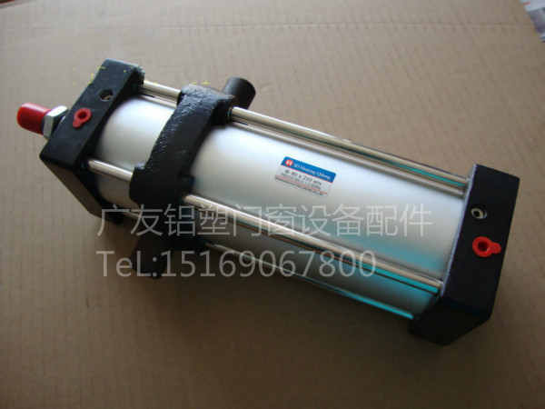 双头精密锯80*210气缸气动元件 断桥铝合金塑钢门窗加工设备配件
