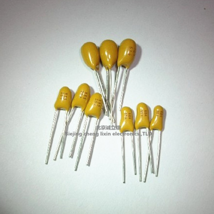 直插钽电容 1uF 25V 105H 脚距2.54mm 25V1uF 全新原装