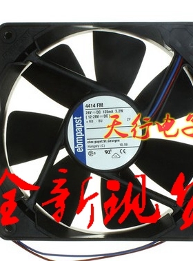 全新原装 德国Ebm-papst风扇专卖 4414FM 24V 3.2W 12CM 12025