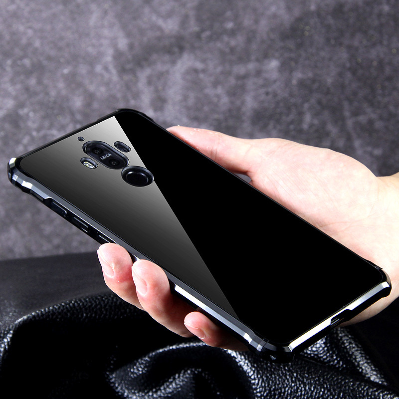 iy Rainbow Aluminum Metal Bumper Dazzle PC Back Cover Case for Huawei Mate 9 & Huawei Mate 9 Pro & Huawei Mate 9 Porsche Design