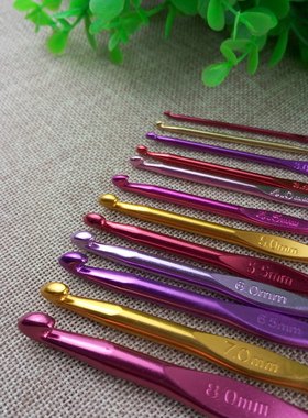 diy七彩色12根一套包邮编织工具
