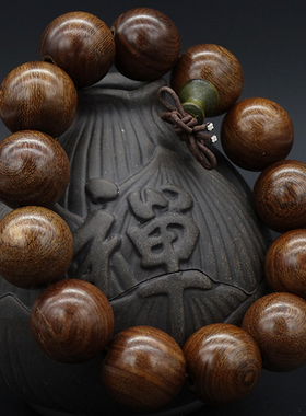 金丝檀木佛珠手串情侣念珠男女款