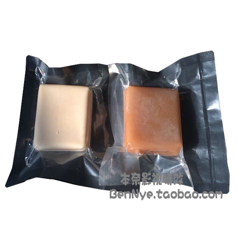 影视特效化妆材料 明胶块凝胶翻模塑形假体伤疤零件进口材料100g