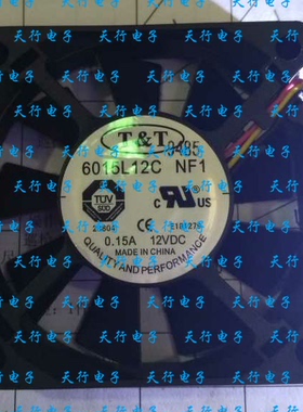 原装 TT 6015L12C NF1 12V 0.15A 6CM 6015 3线静音散热风扇