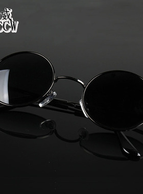 复古偏光太阳镜男士小墨镜太子镜