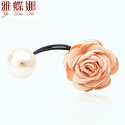 Ya na jewelry Korea fashion rose elegant Pearl tiara flower flower elastic hair bands