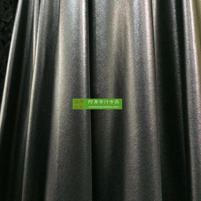 薄款黑色亮面仿皮面料 针织覆膜仿PU皮高弹面料 紧身裤打底裤布料