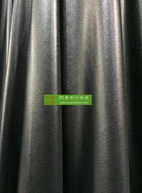 薄款黑色亮面仿皮面料 针织覆膜仿PU皮高弹面料 紧身裤打底裤布料