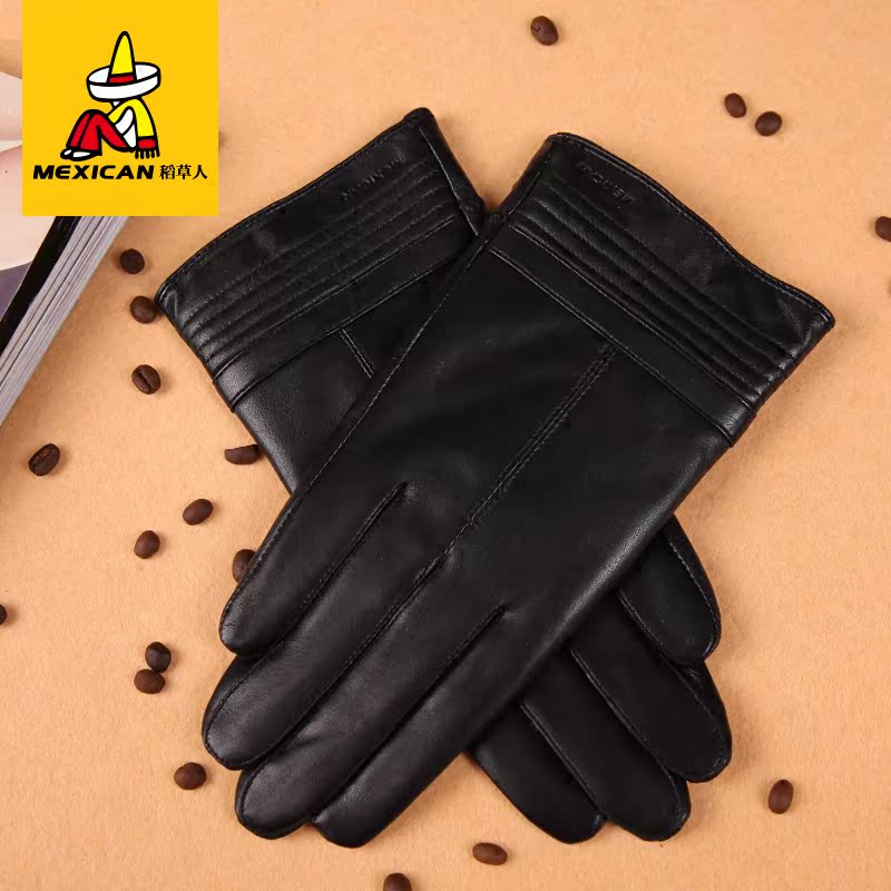 Gants pour homme MEXICAN    en peau de mouton - Ref 2781386 Image 4