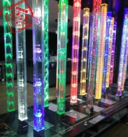 Кристаллическая колонна Стекло из колонна декоративная воздушная пузырька колонка Столень резные колонна Усовершенствование дома перегородка