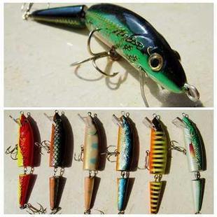 外贸尾单多二两节米诺minnow路亚硬拟仿生塑料假鱼饵海船拖钓14cm