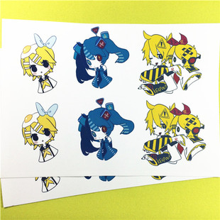 绮丽屋日本动漫周边vocaloid/V家初音未来镜音双子高光贴纸满包邮