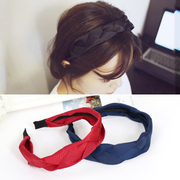 Know Richie retro twist braid band headband hair accessories simple headband hairpin jewelry small fields breathe sweet temperament girls