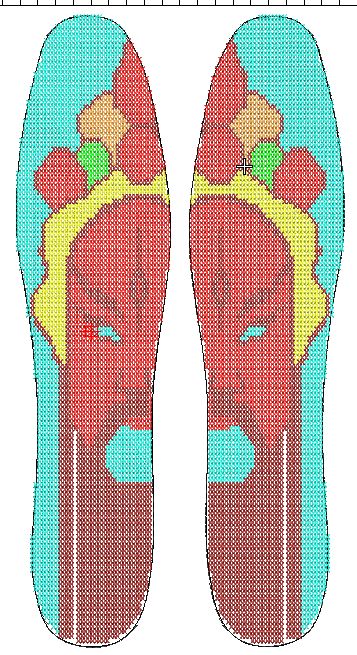 电脑刺绣鞋垫花版设计emb文件 非实物 十字绣脸谱