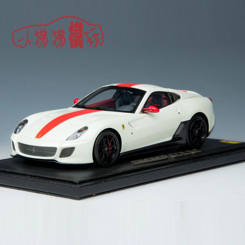现货bbr 限量版1:18法拉利599gto超跑收藏礼品树脂仿真汽车模型