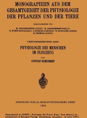 【预订】Physiologie Des Menschen Im Flugzeug...