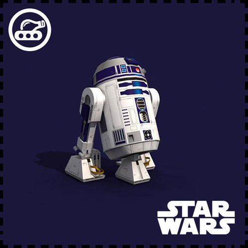 星球大战R2-D2机器人手工纸模型
