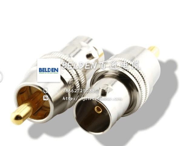 CANARE佳耐美BCJ-RCAP 原装进口Q9转莲花 BNC母转莲花RCA公转换头