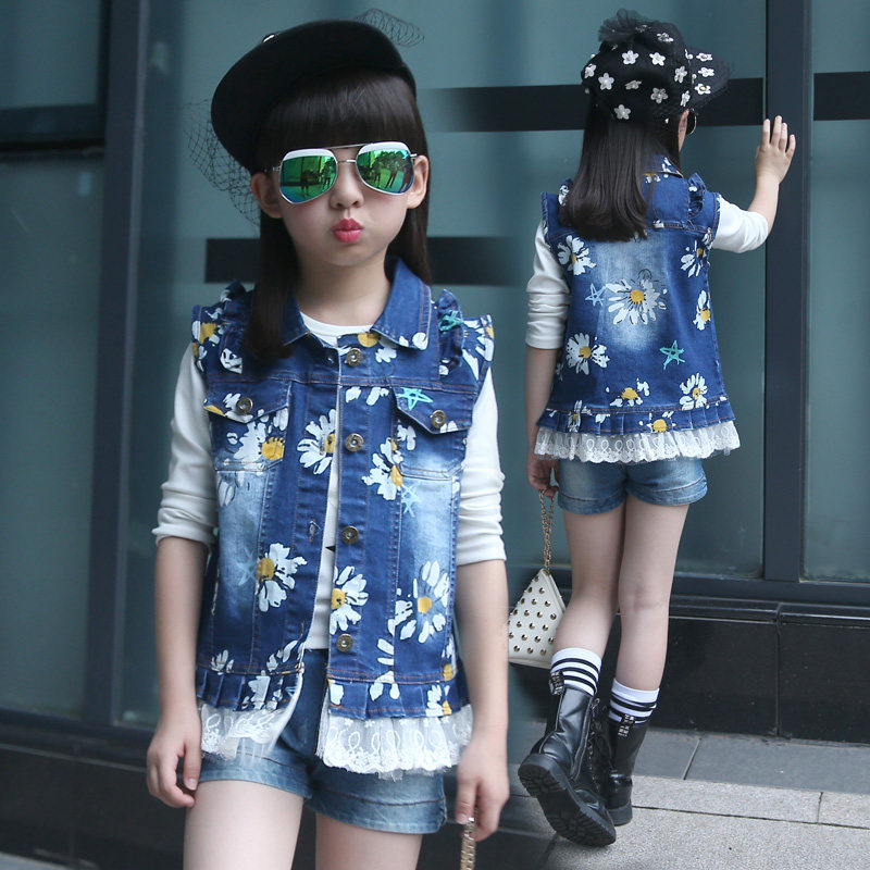 Gilet fille XIAO MING HU en toile - Ref 2070890 Image 1