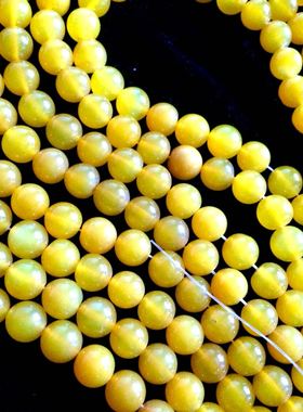 阜新天然黄玛瑙散珠补料隔珠星月菩提文玩配饰半宝石水晶饰品