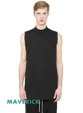 RO风15男士夏装无袖T恤圆领gd同款针织背心Tee半高领T恤