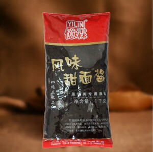 忆霖 甜面酱1kg 老北京鸡肉卷寿司烤鸭黄瓜蘸酱炸酱面煎饼大葱酱