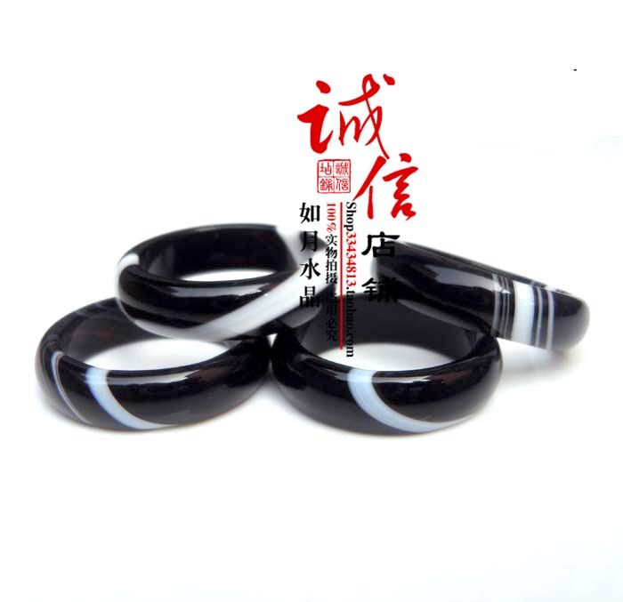 风水影子石戒指 男女士戒指 财神圈 守财圈一物一图 实物拍  055