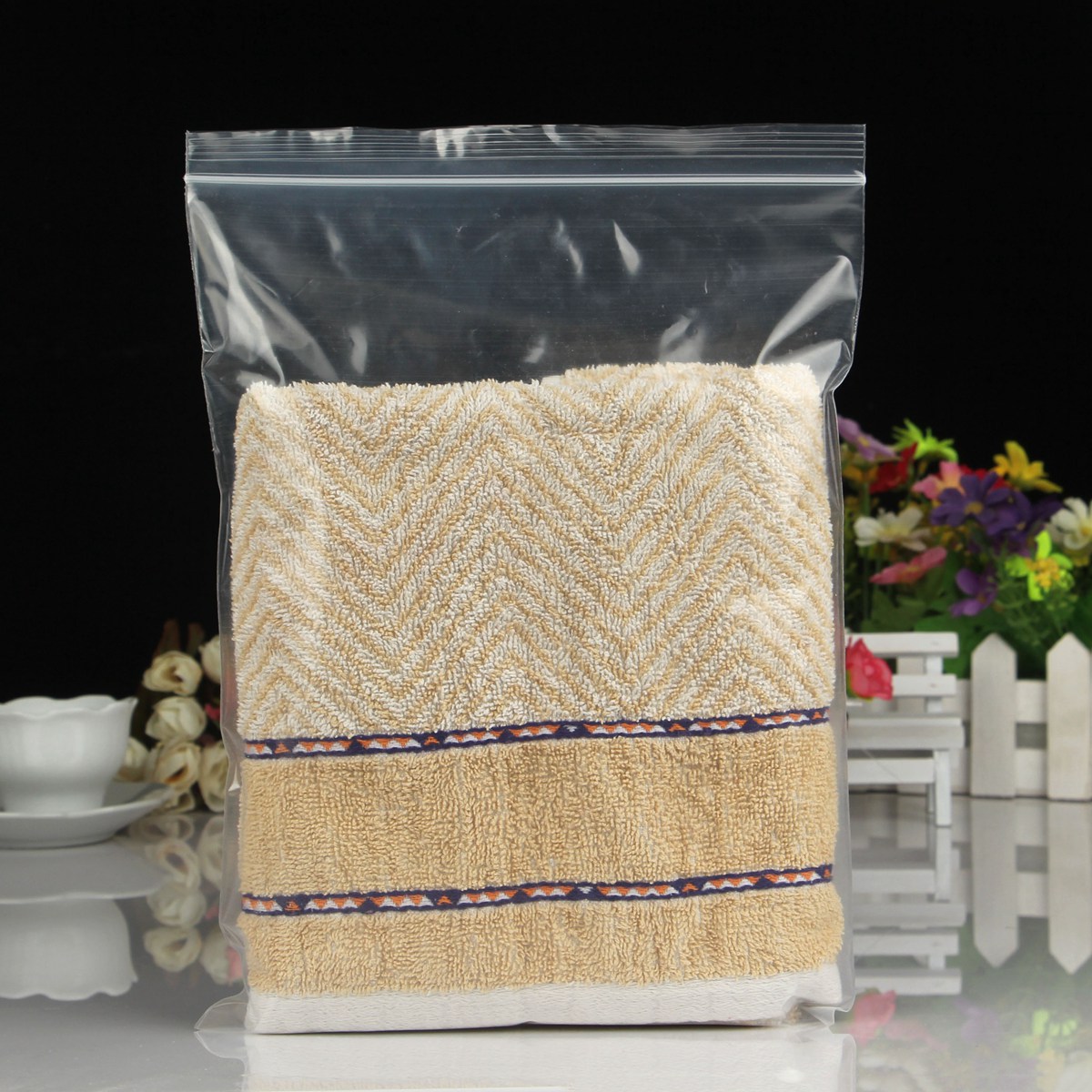 9号自封袋 20*28*12丝加厚透明食品包装袋密封塑料袋封口袋收纳袋