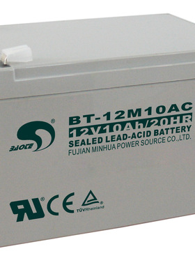 赛特BT-12M10AC(12V10Ah/20HR)铅酸蓄电池12V10消防安防UPS音箱用