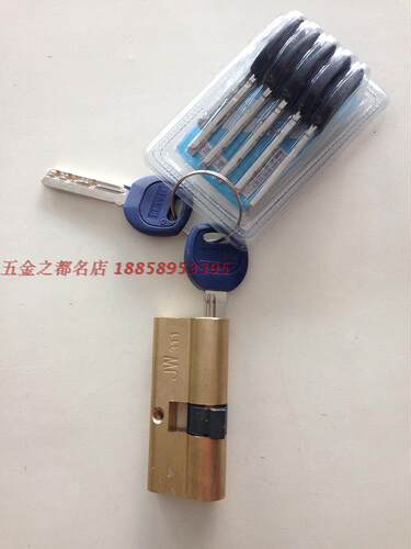 正品佳卫防盗门锁芯 A级铜锁芯JIAWEI单排铜珠锁芯规格齐全锁具