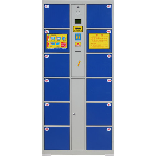 12门电子存包柜 超市寄存柜 储物柜 条码型电子存包柜